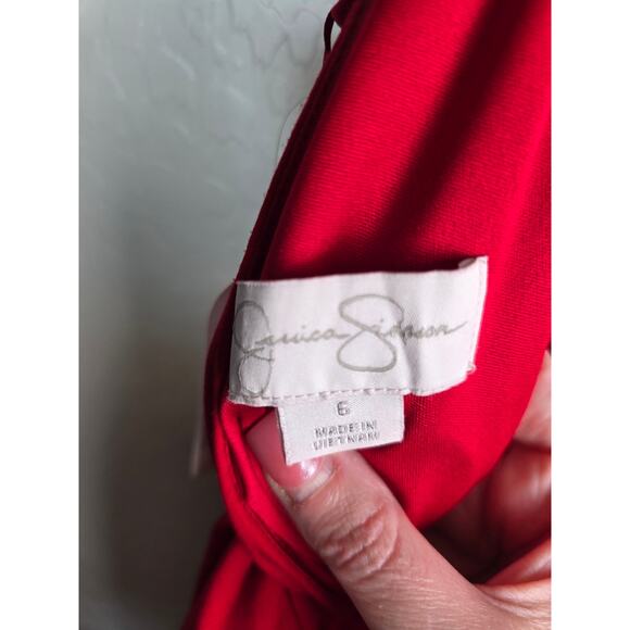 NWT Jessica Simpson Ity Beaded Strap Red Dress, Sz 6 - Picture 6 of 6